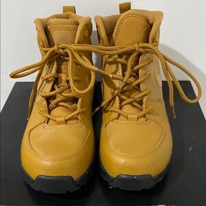 Tan Nike Lace-Up Boots
